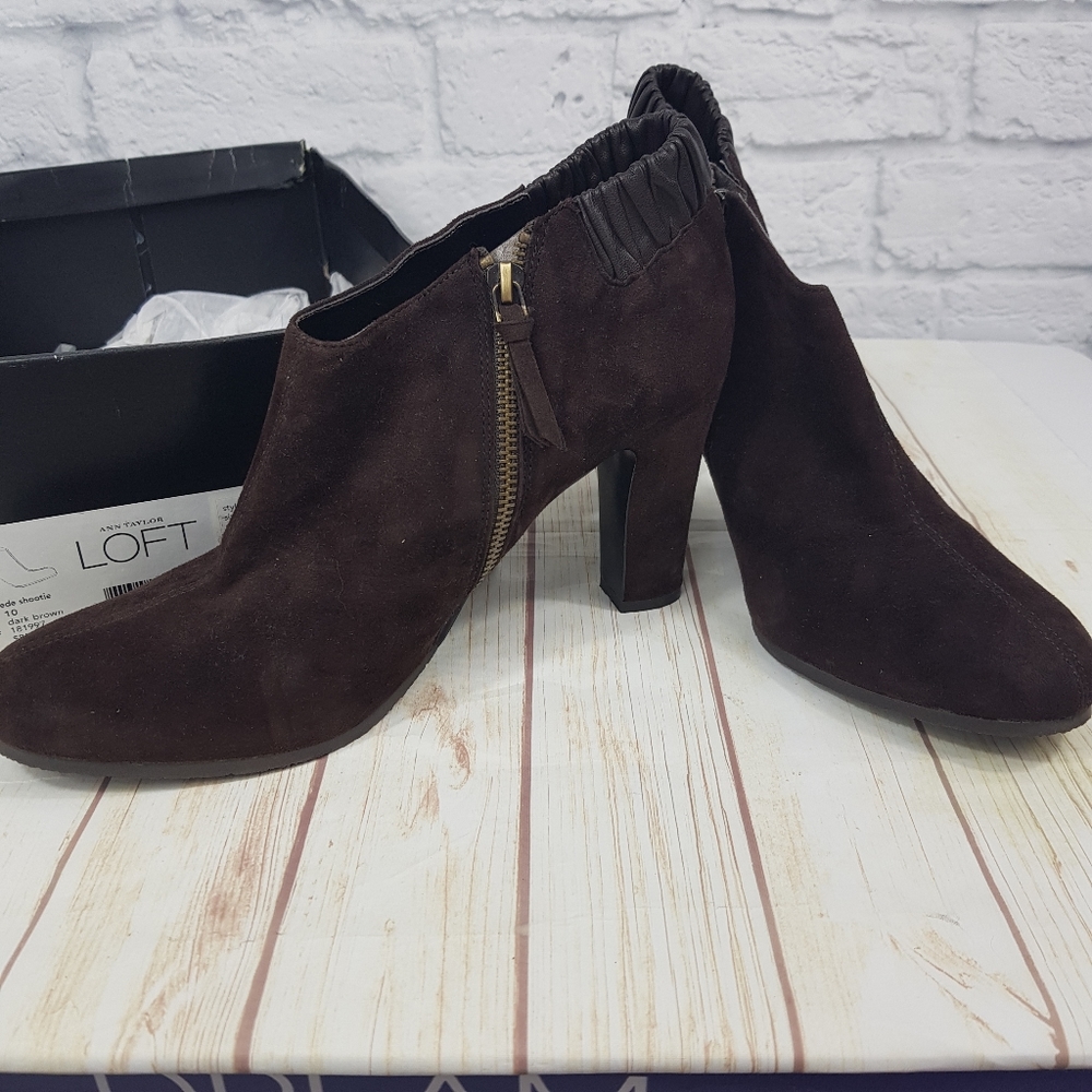 LOFT NWT IN BOX "Shane" Suede Shootie Shoe/Bootie